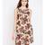 Beige printed VISCOSE Dress