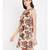 Beige printed VISCOSE Dress