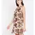 Beige printed VISCOSE Dress