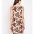 Beige printed VISCOSE Dress