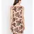 Beige printed VISCOSE Dress