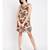 Beige printed VISCOSE Dress