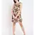 Beige printed VISCOSE Dress