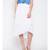 White plain Viscose Skirt