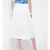 White plain Viscose Skirt