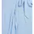 Blue plain Viscose Skirt