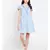 Blue printed Polyester Dress