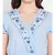 Blue printed Polyester Dress