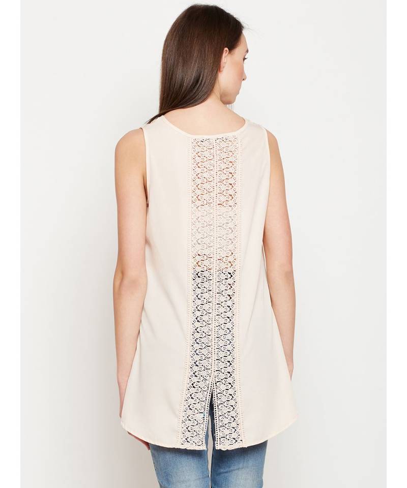 Multicolor plain POLYESTER Top