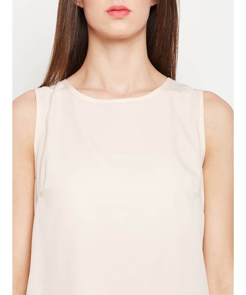 Multicolor plain POLYESTER Top