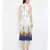 White printed Viscose Dress