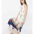 White printed Viscose Dress