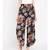Black printed Polyester Pant