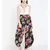 Black printed Polyester Pant