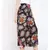 Black printed Polyester Pant