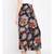 Black printed Polyester Pant