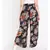 Black printed Polyester Pant