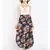 Black printed Polyester Pant