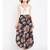 Black printed Polyester Pant