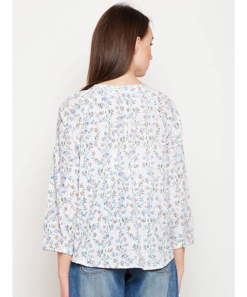 White printed Cotton Top