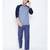 blue plain Cotton Pant