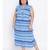 Blue printed Viscose Dress