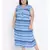 Blue printed Viscose Dress