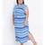 Blue printed Viscose Dress