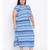 Blue printed Viscose Dress