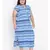 Blue printed Viscose Dress