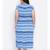 Blue printed Viscose Dress