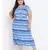 Blue printed Viscose Dress