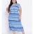 Blue printed Viscose Dress