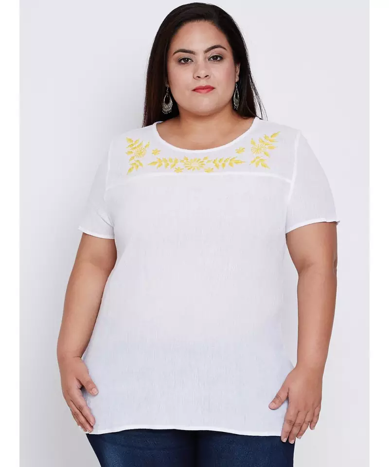 White plain Cotton Tunic