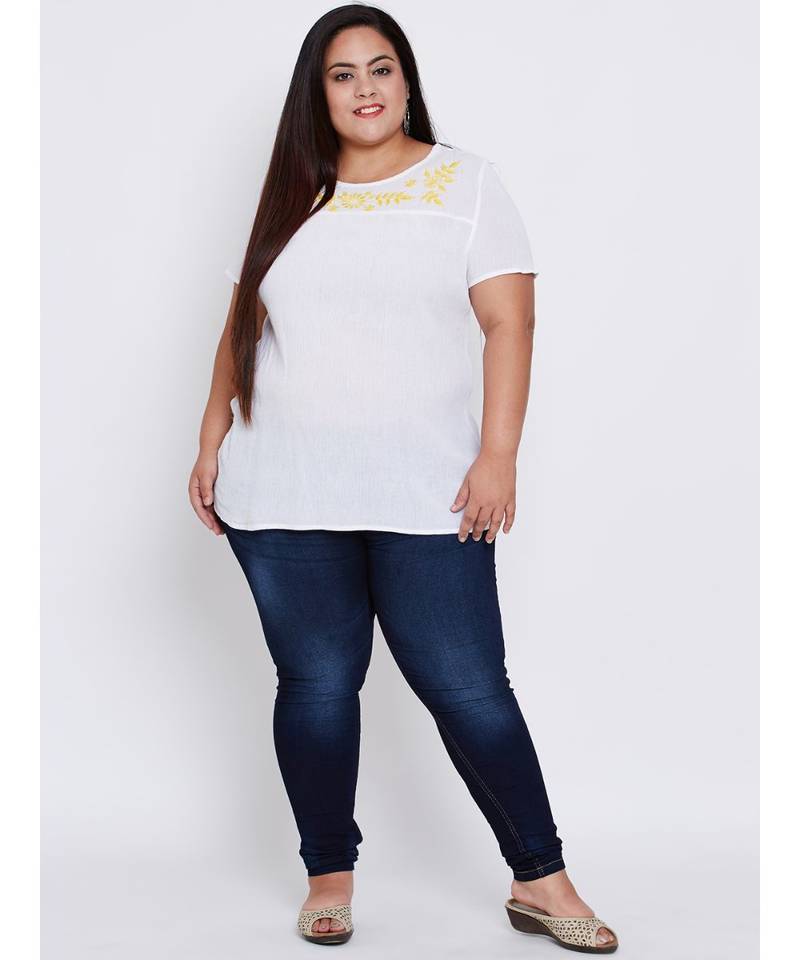 White plain Cotton Tunic