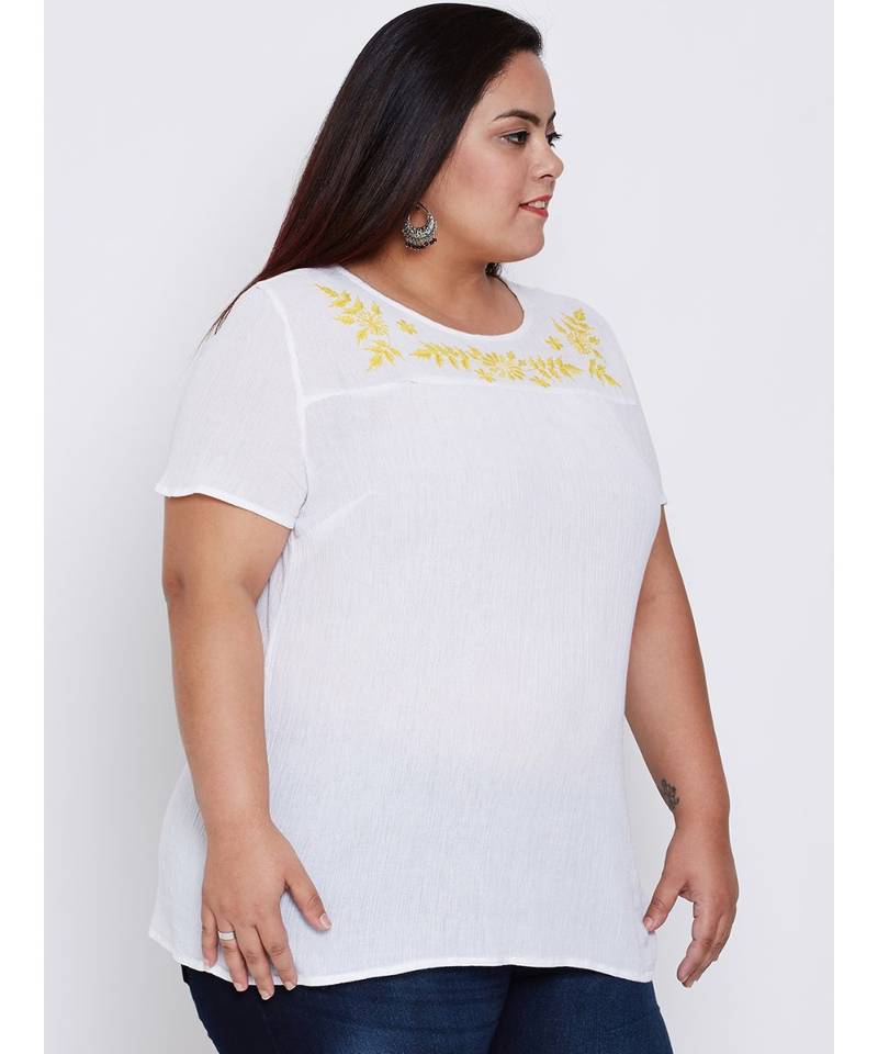 White plain Cotton Tunic