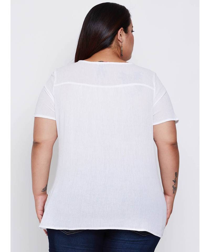 White plain Cotton Tunic