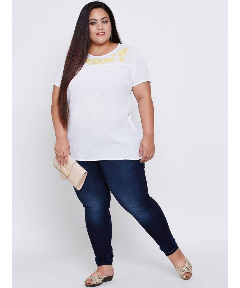 White plain Cotton Tunic