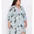 Blue printed Polyester Dress