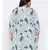 Blue printed Polyester Dress