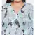Blue printed Polyester Dress