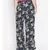 blue printed POLYESTER Pant