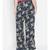blue printed POLYESTER Pant