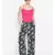 blue printed POLYESTER Pant