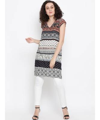 Black printed Viscose Tunic 2