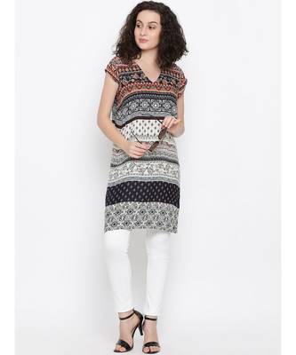 Black printed Viscose Tunic 6