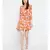 Orange printed Viscose Dress