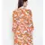 Orange printed Viscose Dress