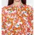 Orange printed Viscose Dress