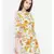 White printed Viscose Dress